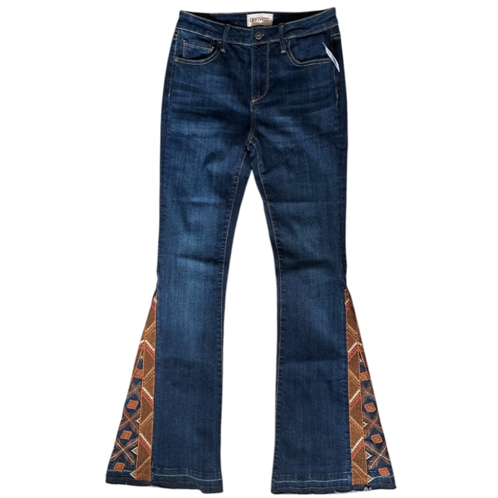 FP Driftwood Embroidered Flare Jeans - Picture 3 of 12